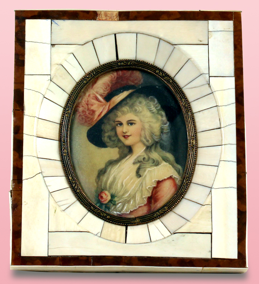 Antique Ivory Picture Frame