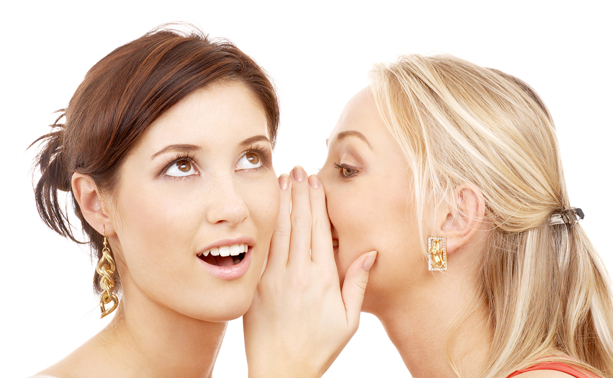 Gals Whispering